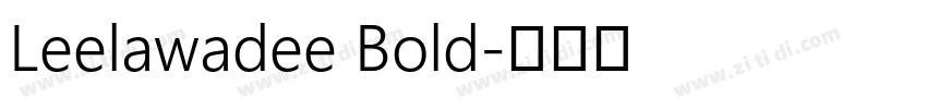 Leelawadee Bold字体转换